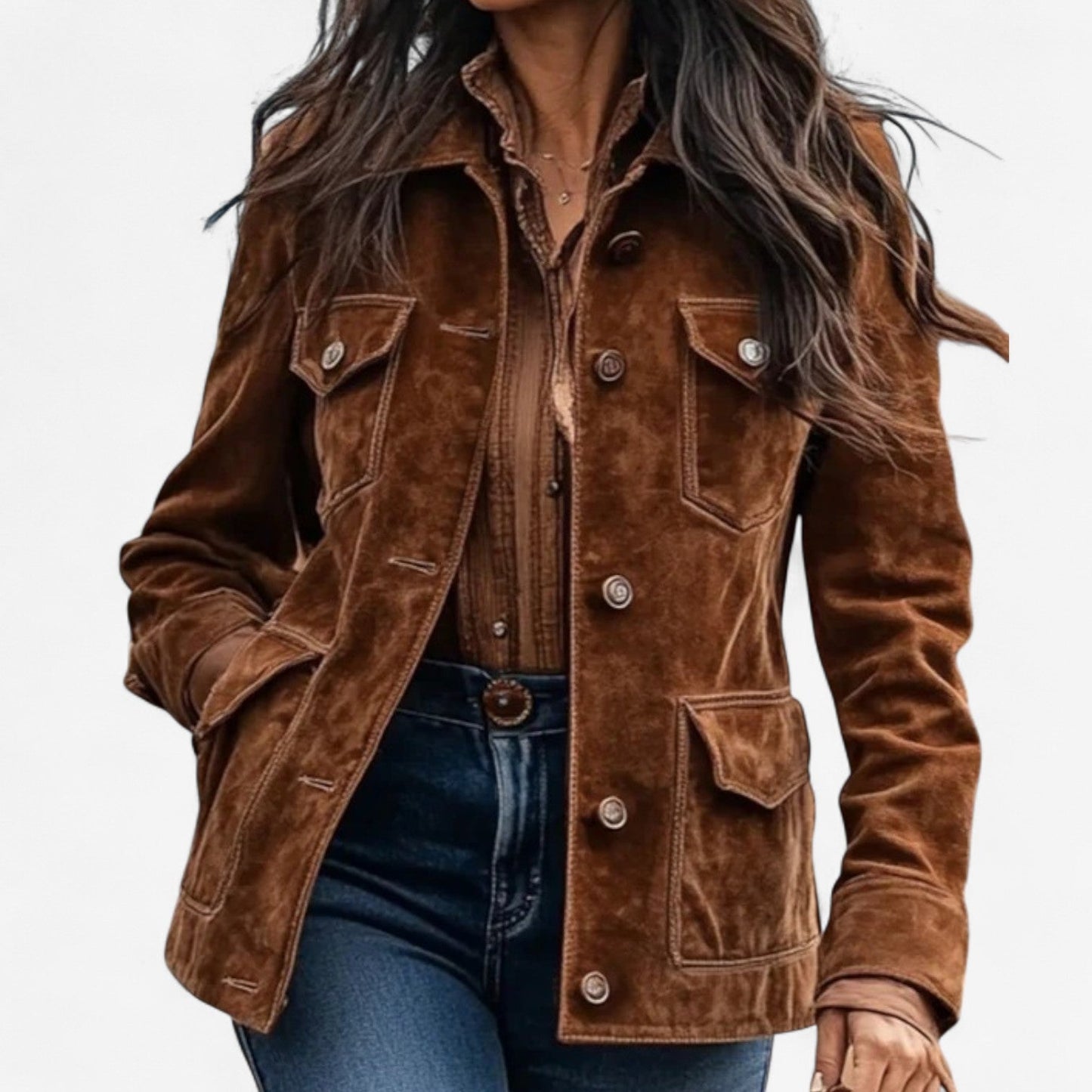 LUCIE – KURZJACKE AUS VINTAGE-EFFEKT-SAMT
