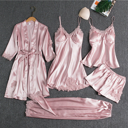 Seidenzauber | Luxuriöses Satin-Pyjama-Set für stilvolle Nächte