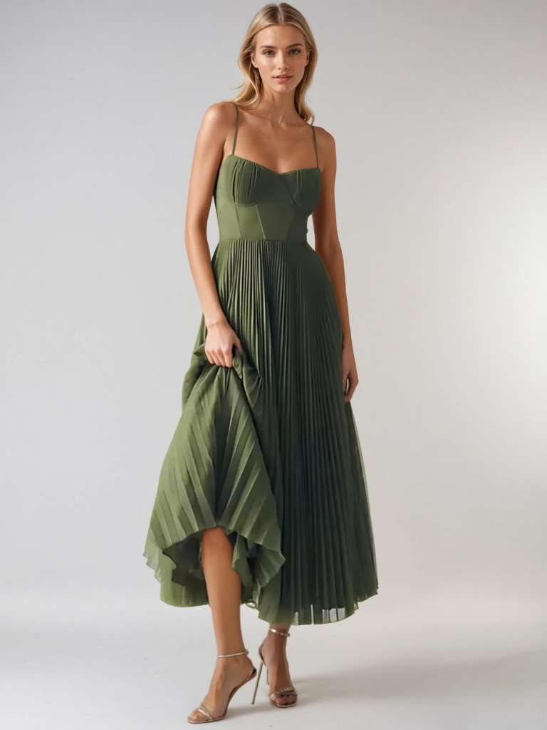 Lorelei | Kleid in eleganter Smaragdgrün