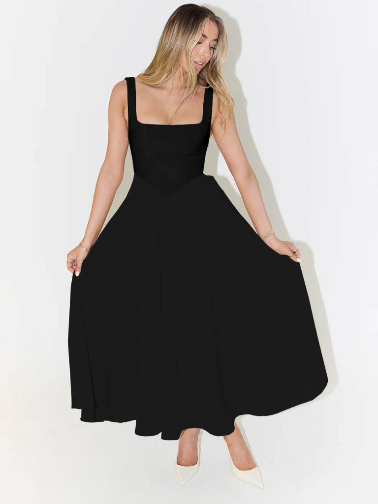 Lucinda | Kleid in edlem Purpurrot