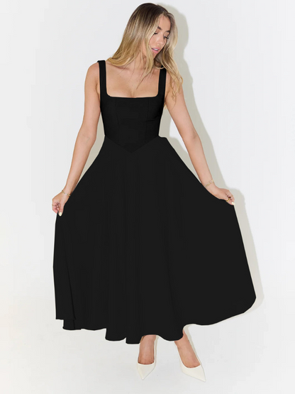 Lucinda | Kleid in edlem Purpurrot