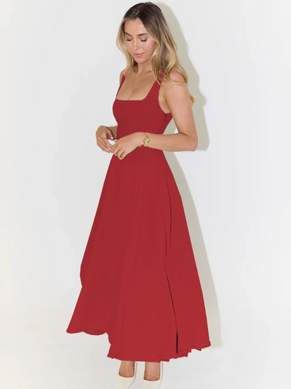 Lucinda | Kleid in edlem Purpurrot