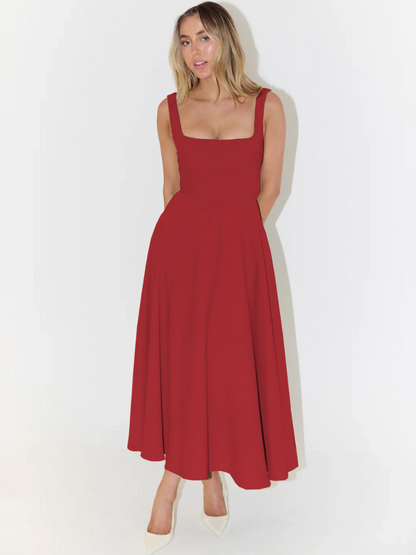 Lucinda | Kleid in edlem Purpurrot