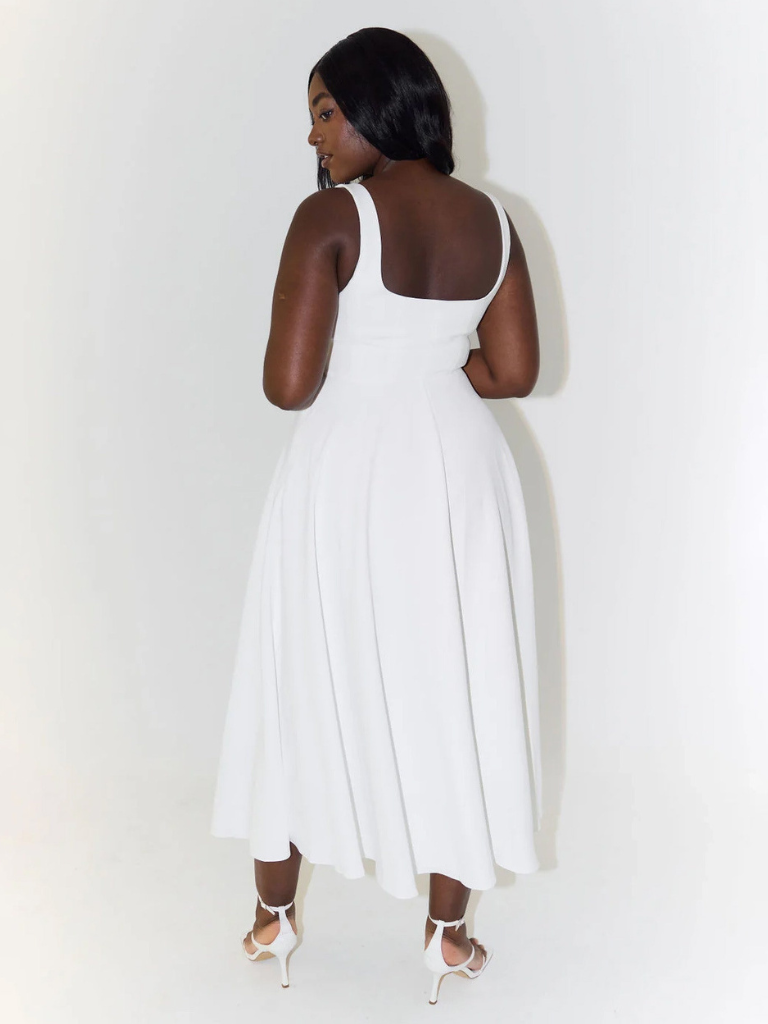 Lucinda | Kleid in edlem Purpurrot