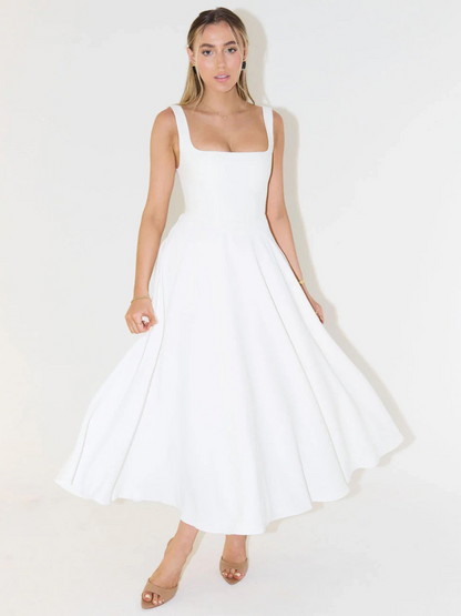 Lucinda | Kleid in edlem Purpurrot