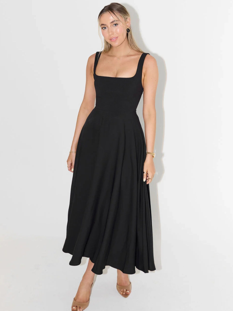 Lucinda | Kleid in edlem Purpurrot