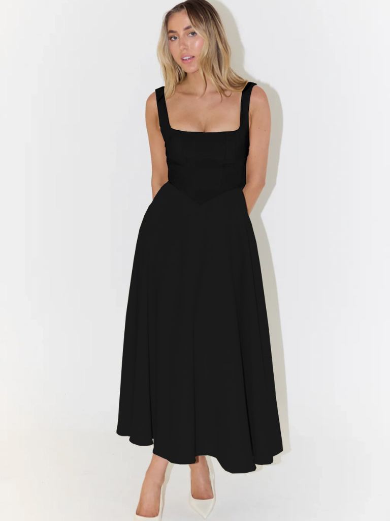 Lucinda | Kleid in edlem Purpurrot