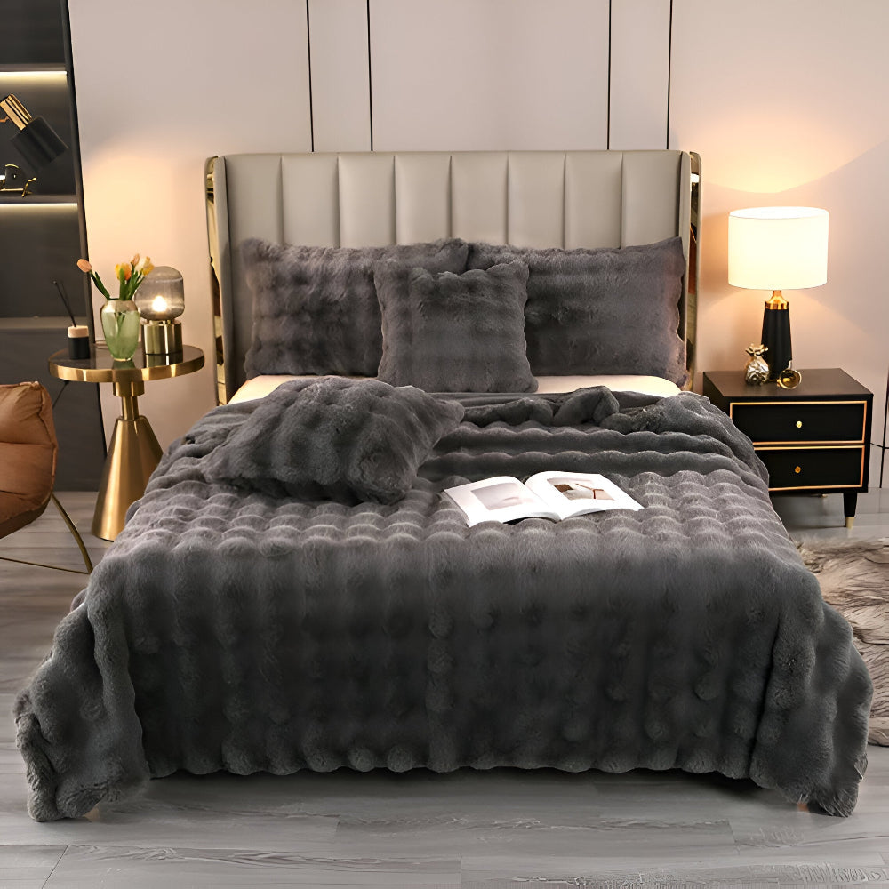 Fleecedecke im Karierten Design