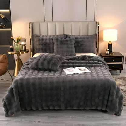 Fleecedecke im Karierten Design