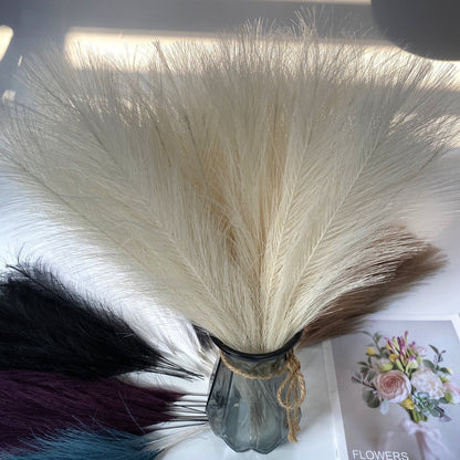 20 Stück Bohemian Flauschiges Künstliches Pampasgras Bunt