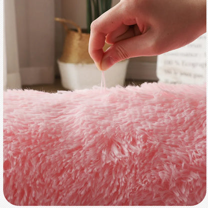 Winnie Weicher Flauschiger Pinker Teppich – Gemütlicher Plüschteppich für Wohnzimmer & Kinderzimmer