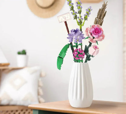 Saras Mini-Rosen-Lavendel-Blumen-Bausatz – Kreative Wohnkultur & Geschenkidee