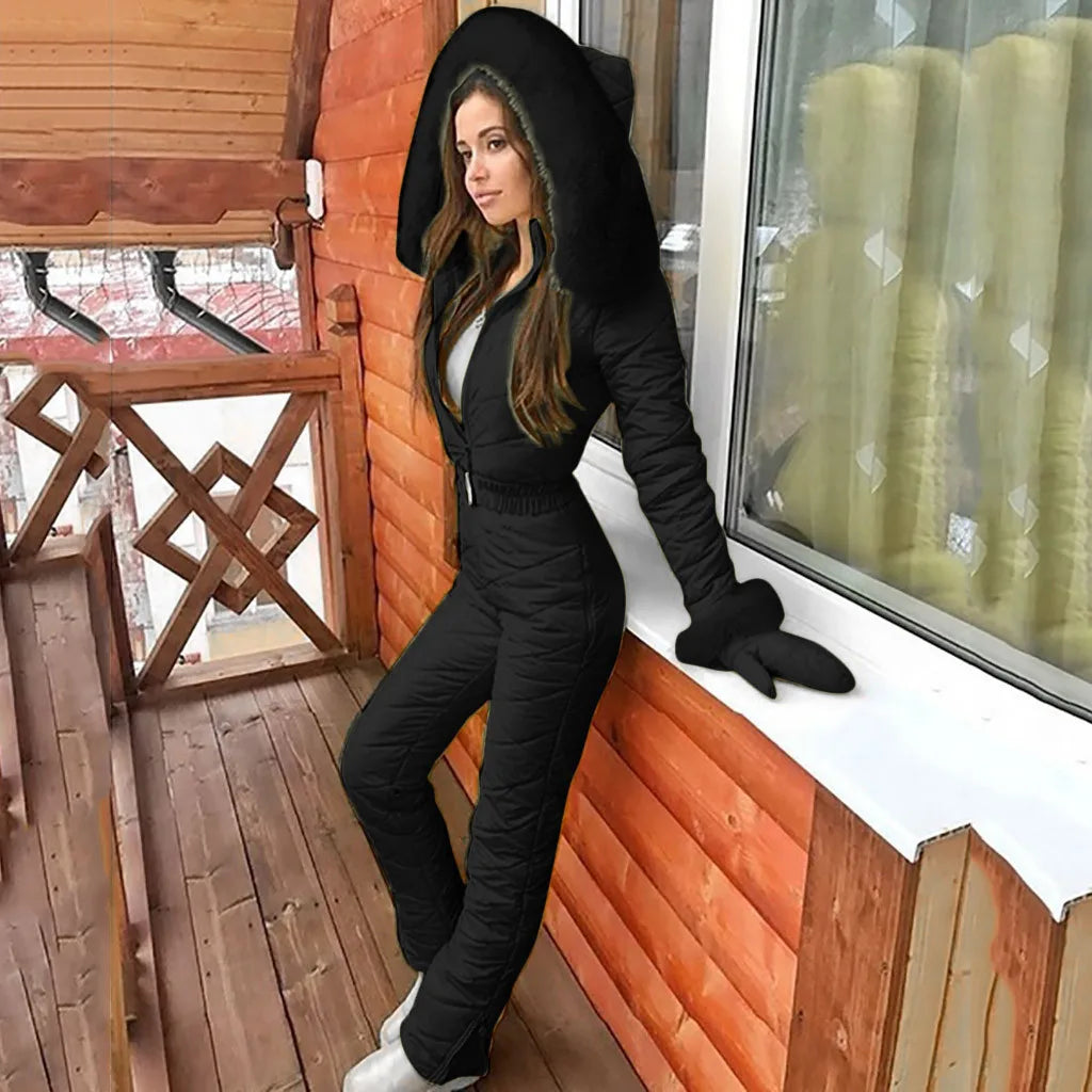 Fabiola | Stilvoller Damen-Winteroverall mit figurbetonendem Design