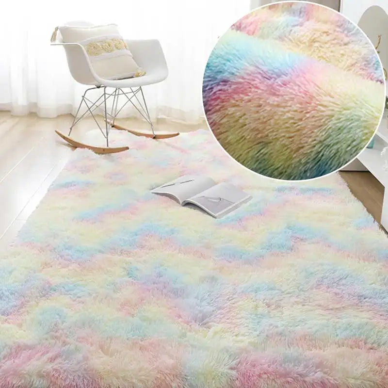 Winnie Weicher Flauschiger Pinker Teppich – Gemütlicher Plüschteppich für Wohnzimmer & Kinderzimmer