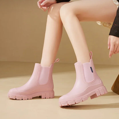 Halbhohe wasserdichte Gummistiefel - Julianna