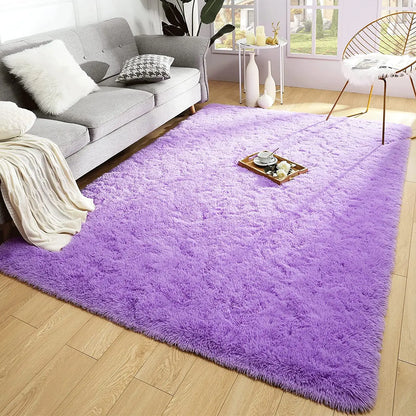 Winnie Weicher Flauschiger Pinker Teppich – Gemütlicher Plüschteppich für Wohnzimmer & Kinderzimmer