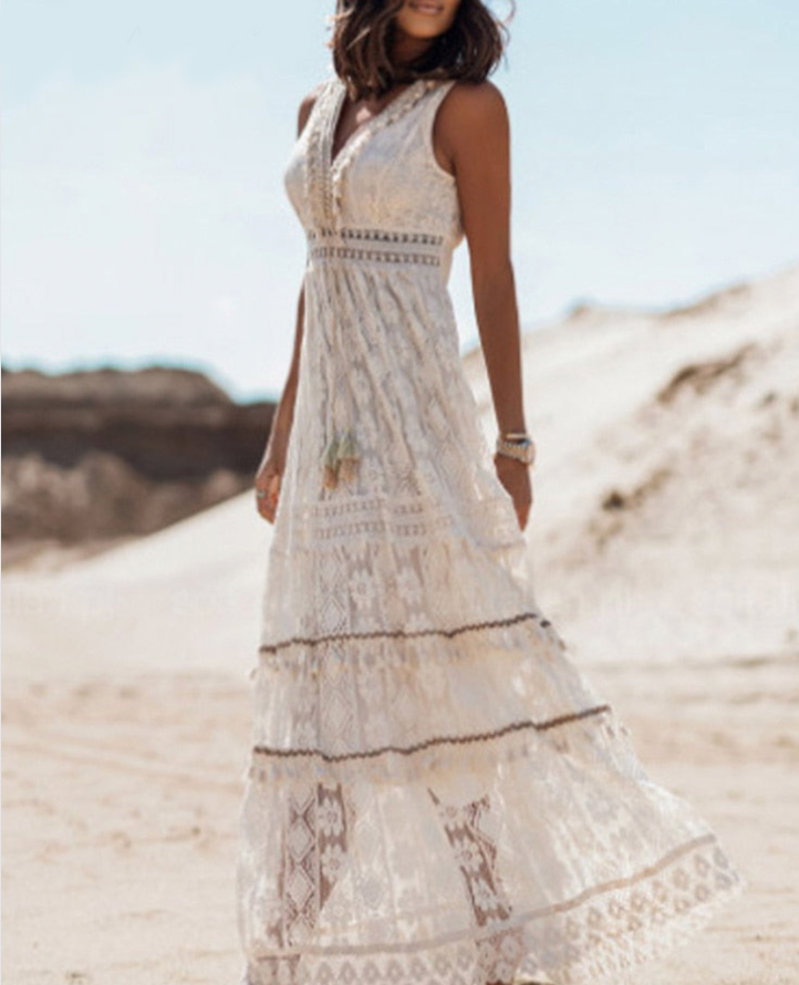 Ariadne | Anmutiges Boho-Spitzenkleid für den Sommer