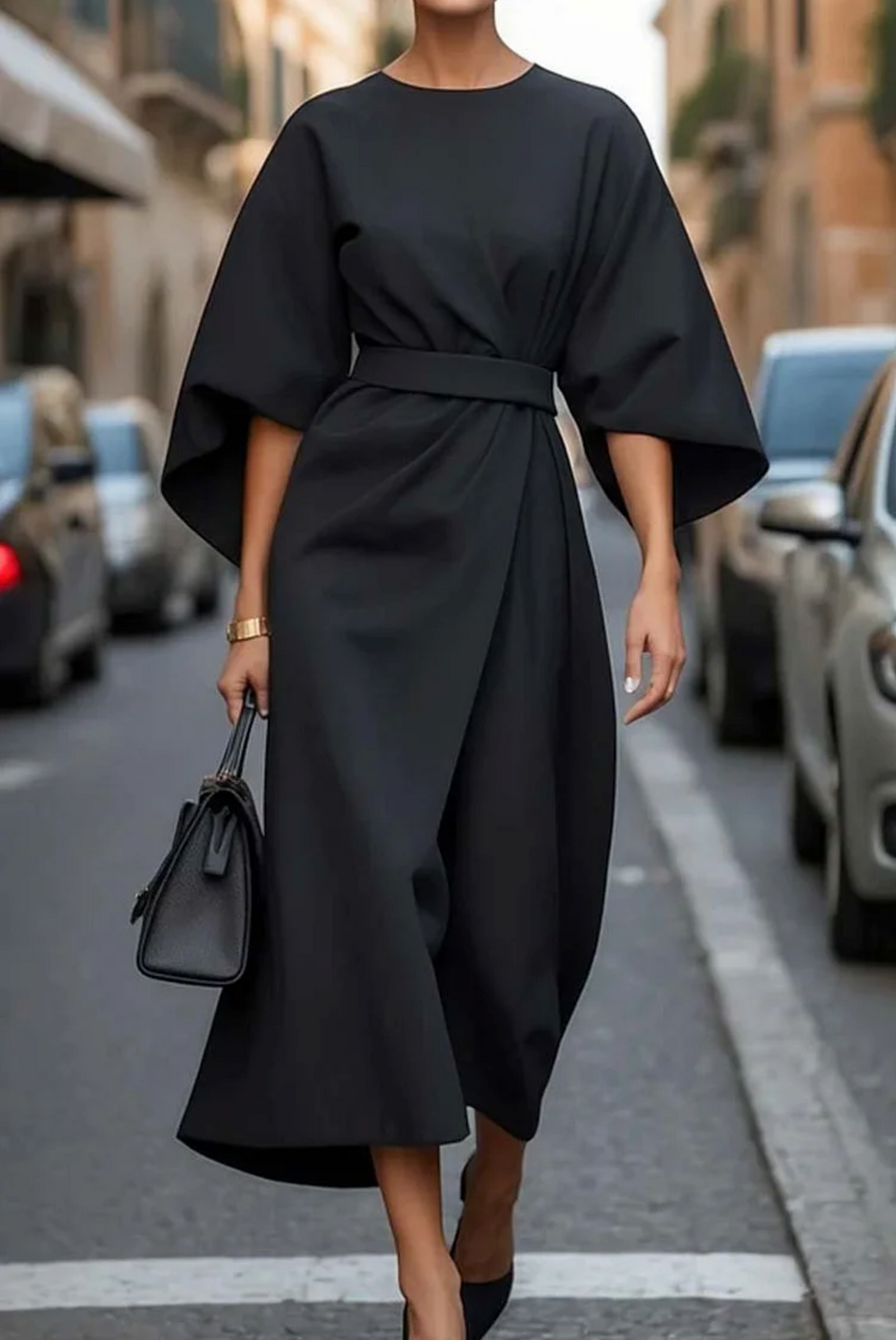 Vera | Elegantes Kleid mit Laternenärmeln
