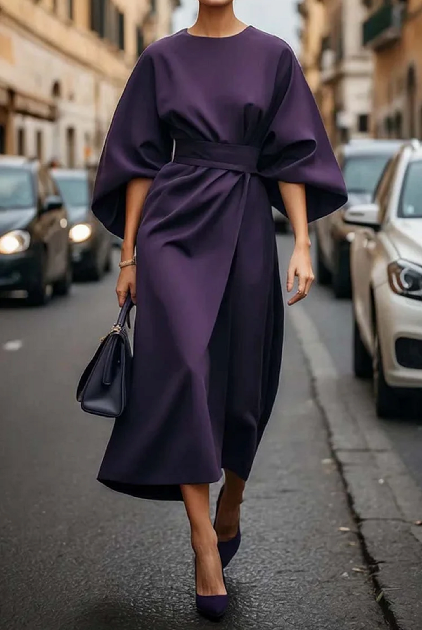 Vera | Elegantes Kleid mit Laternenärmeln