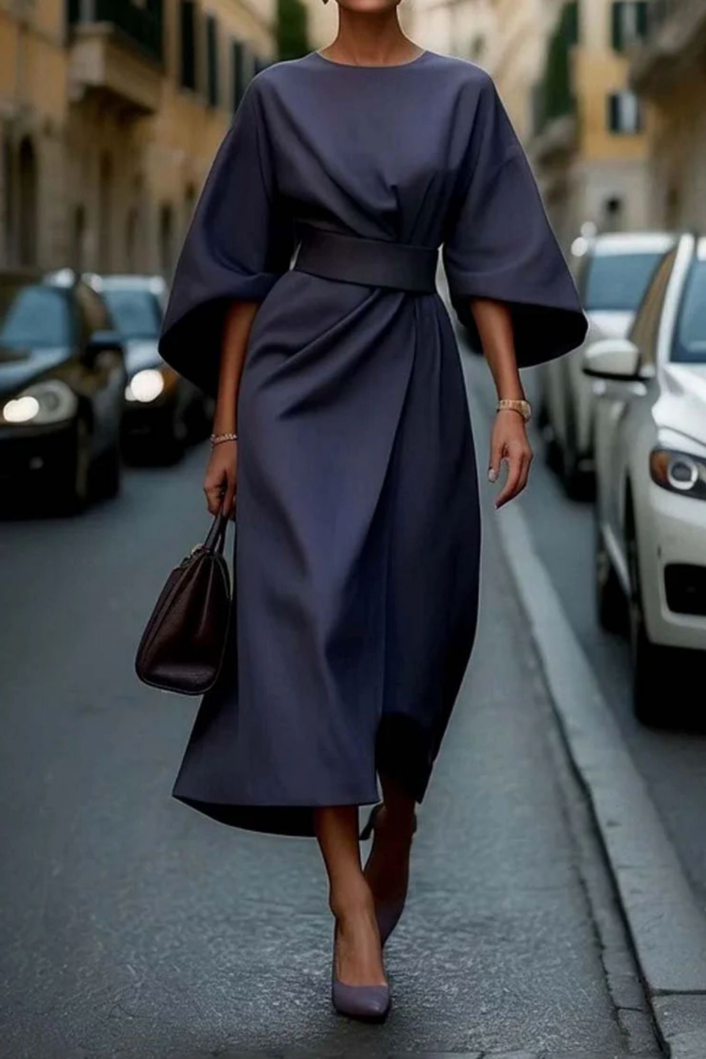 Vera | Elegantes Kleid mit Laternenärmeln