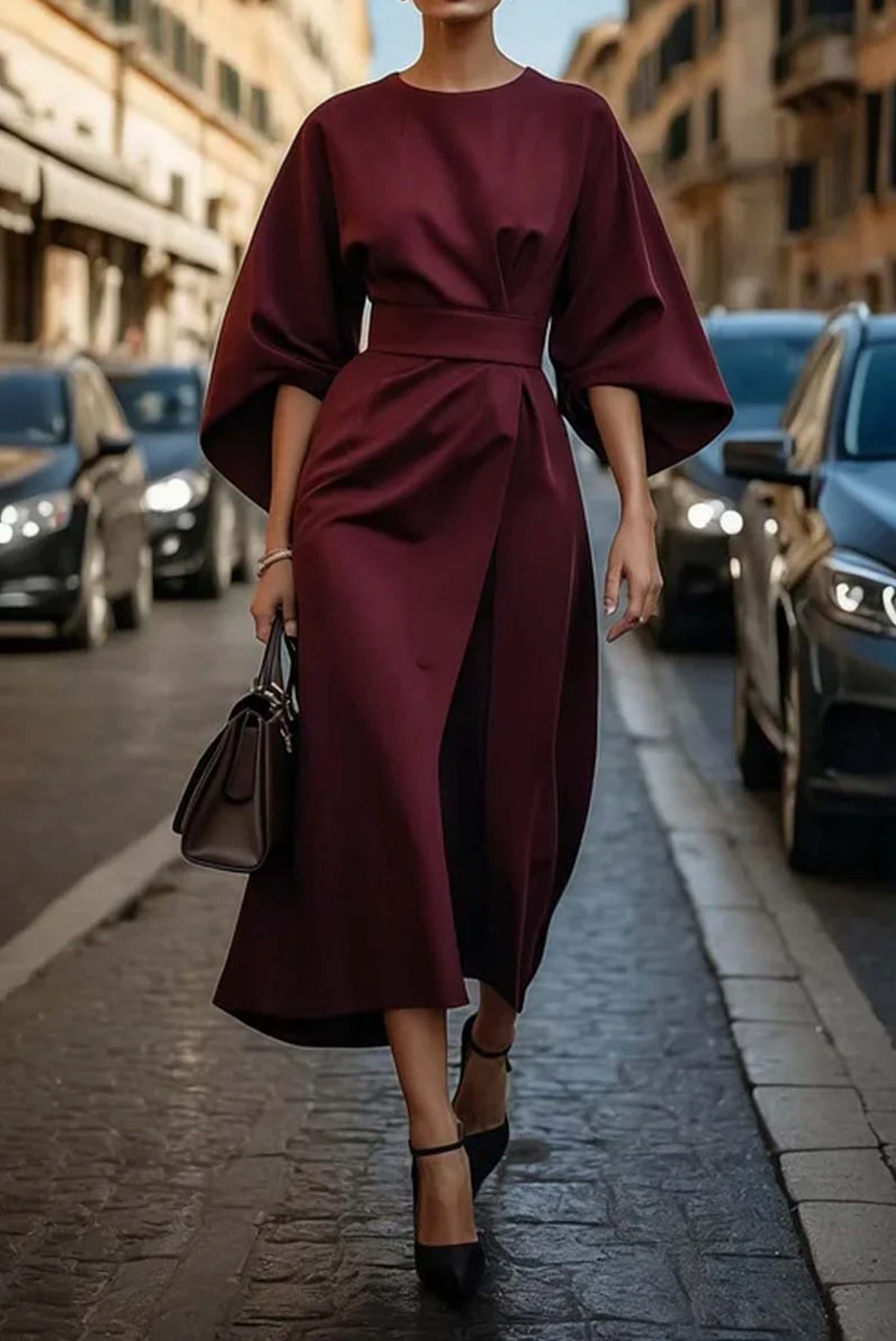 Vera | Elegantes Kleid mit Laternenärmeln
