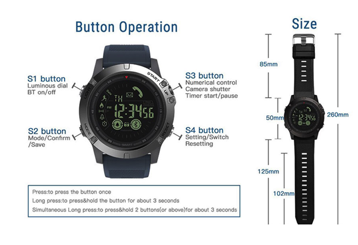 Unbesiegbare Militär Smart T Uhr