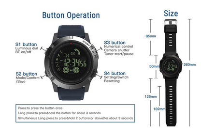Unbesiegbare Militär Smart T Uhr