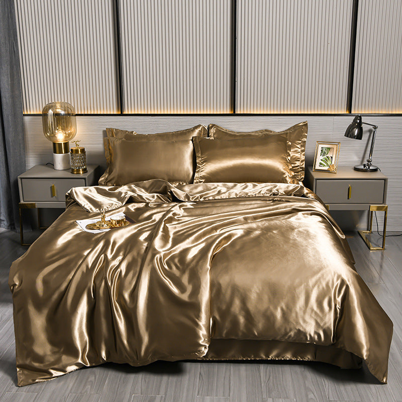Bettdecke mit Kopfkissenbezügen