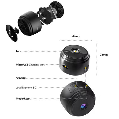 SpionCam | HD Mini Kamera mit Magnetischer Befestigung & Drahtloser Verbindung