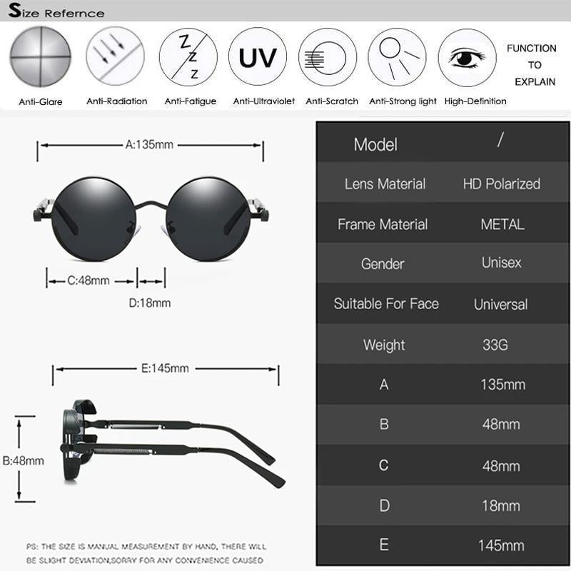 Steampunk Sonnenbrille | Bring deinen Stil auf das nächste Level und zieh etwas Stylisches an!