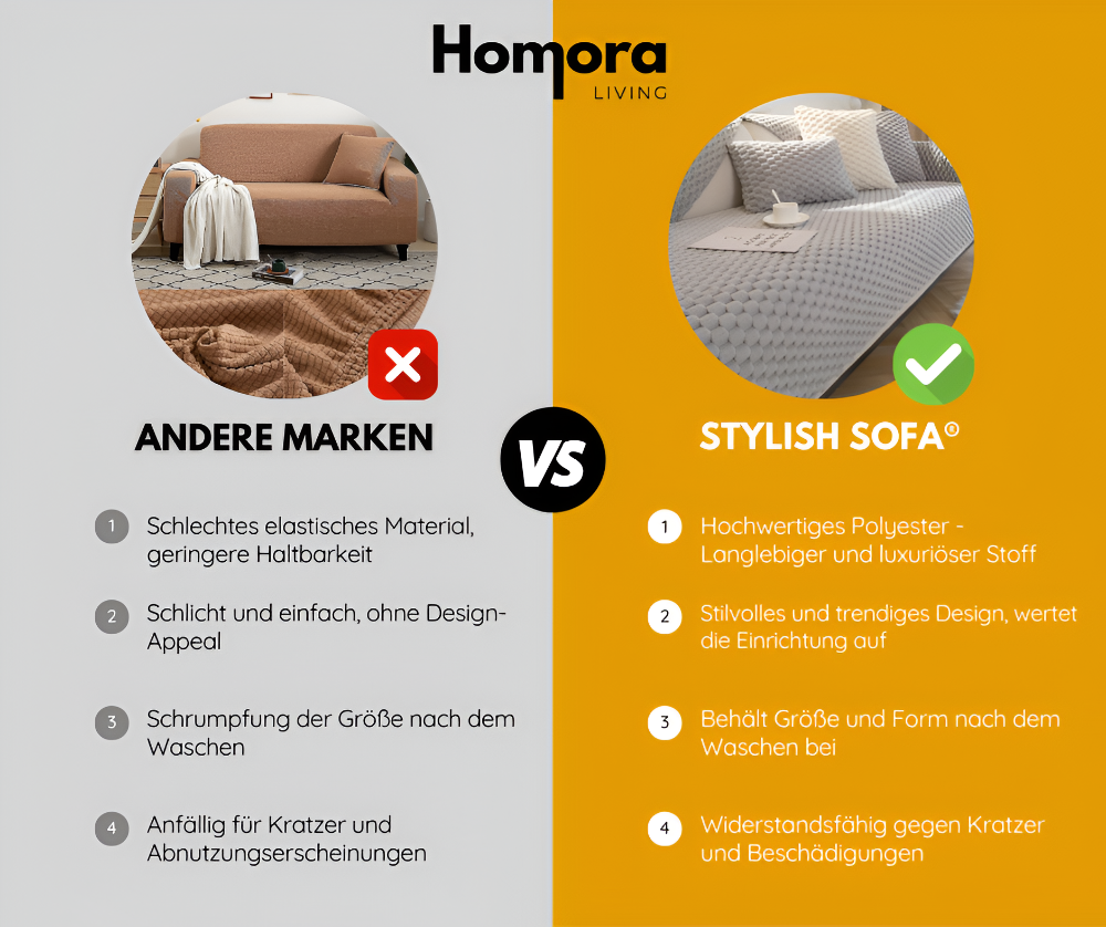 Stylisches Sofa - Rutschfester Bezug