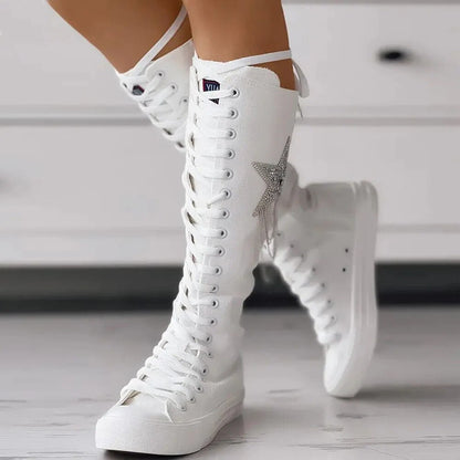 Nelie - Mittelhohe Orthopädische Punk-Stiefel