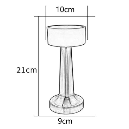 KreisGlow Elegante LED-Tischlampe | Einstellbare Helligkeit und USB-Ladung