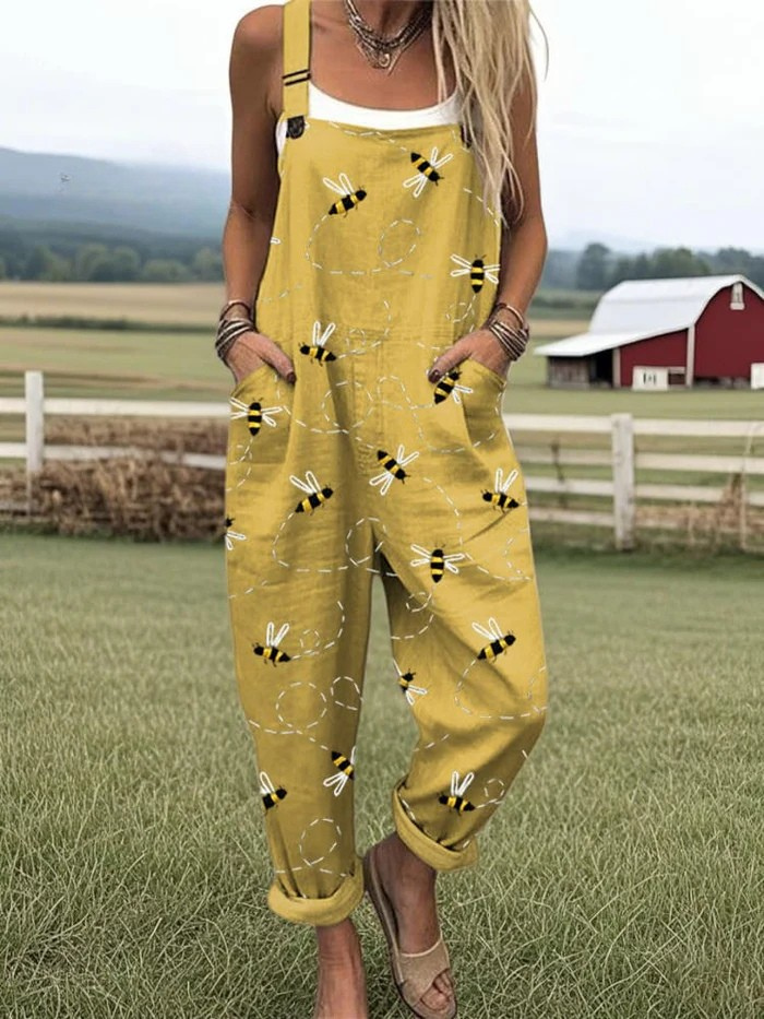 Zerva | Künstlerischer Baumwoll-Jumpsuit
