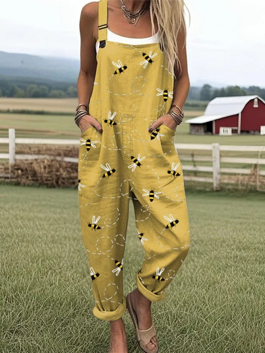 Zerva | Künstlerischer Baumwoll-Jumpsuit