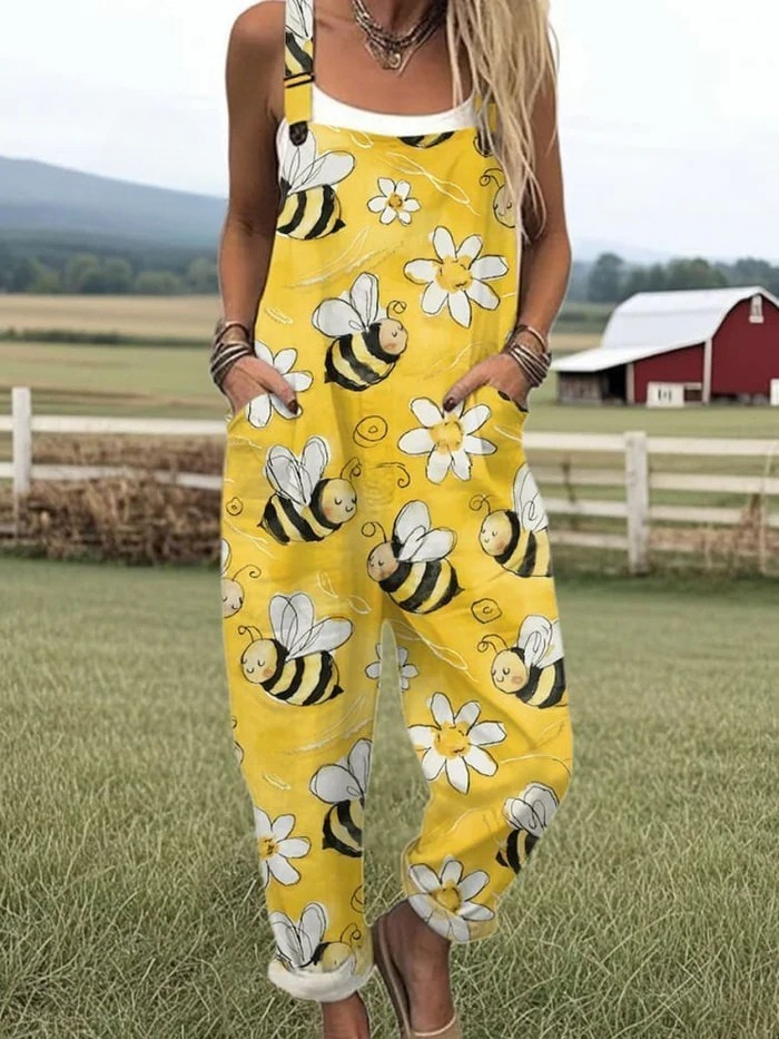 Zerva | Künstlerischer Baumwoll-Jumpsuit