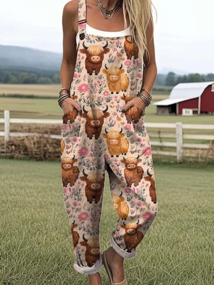 Zerva | Künstlerischer Baumwoll-Jumpsuit