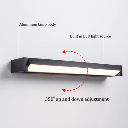 LED-Außenwandleuchte mit verstellbarem Winkel