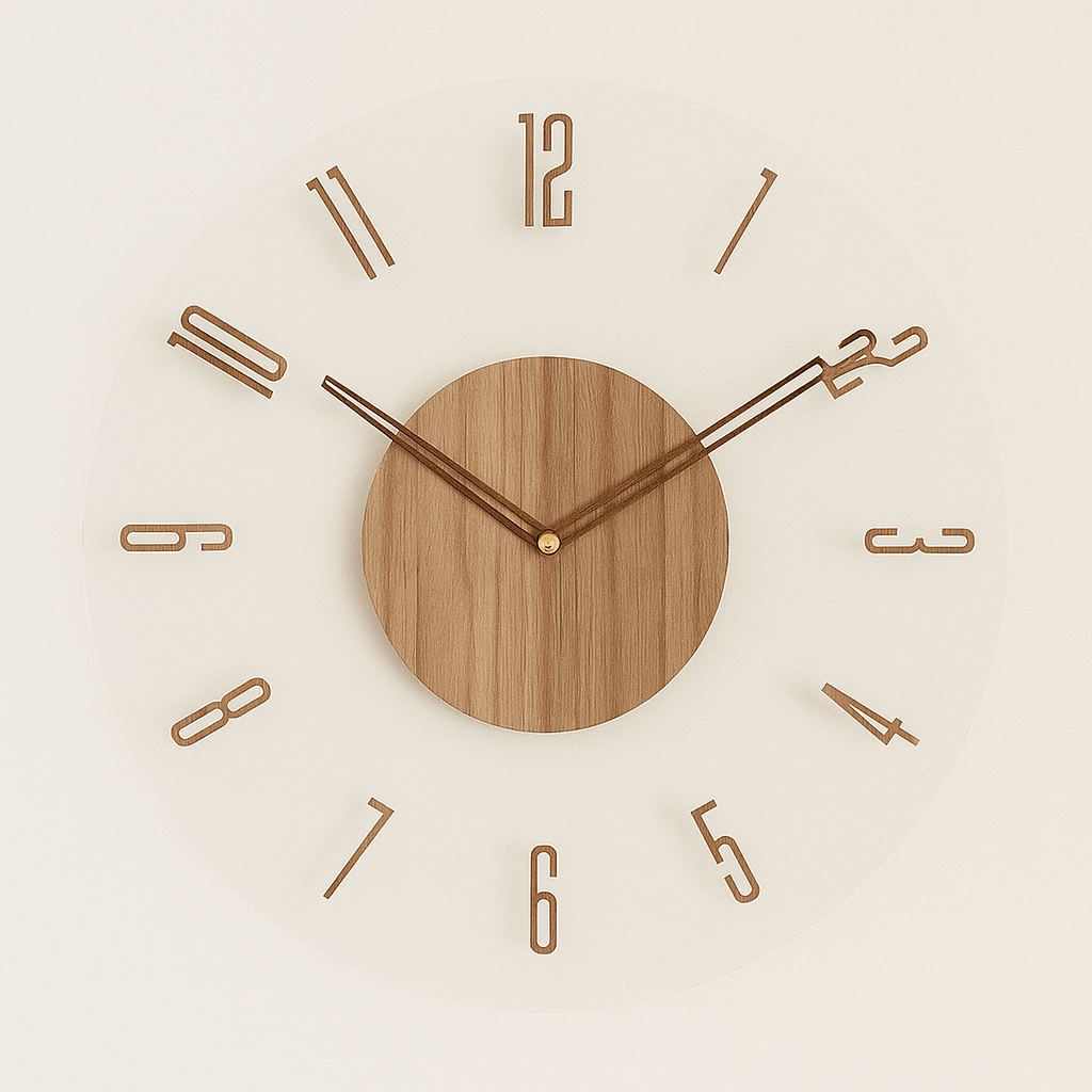 Runde Wanduhr