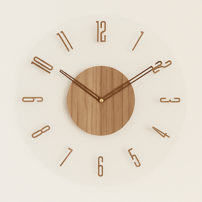 Runde Wanduhr