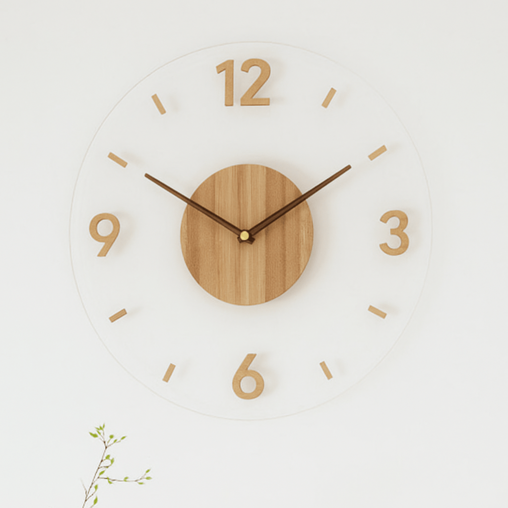 Runde Wanduhr