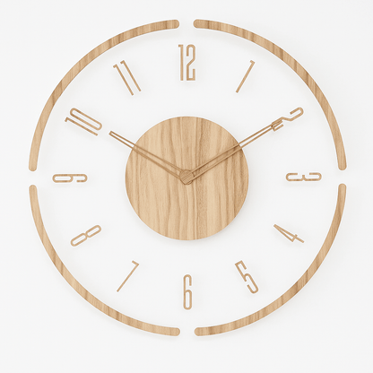 Runde Wanduhr