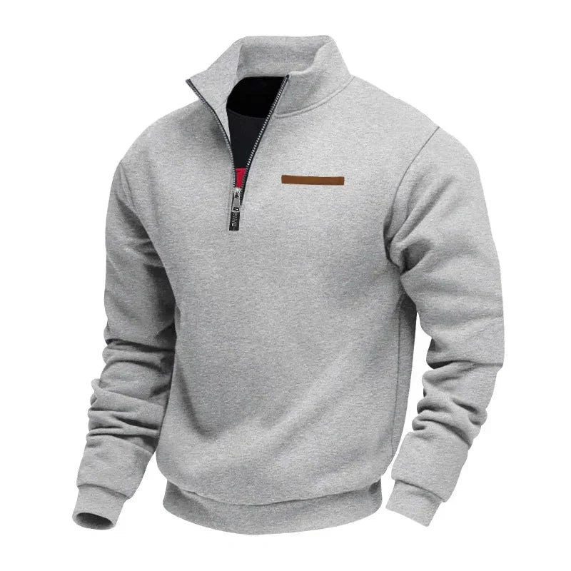 JAMES – LÄSSIGER PULLOVER MIT HALBEN REISSVERSCHLUSS