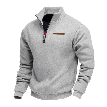 JAMES – LÄSSIGER PULLOVER MIT HALBEN REISSVERSCHLUSS