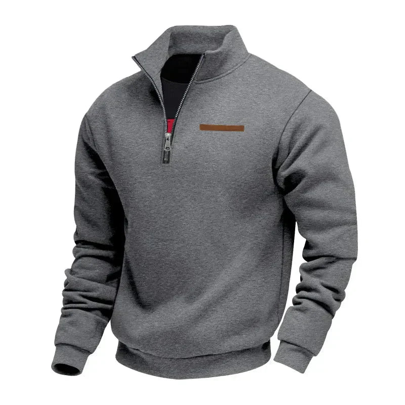 JAMES – LÄSSIGER PULLOVER MIT HALBEN REISSVERSCHLUSS