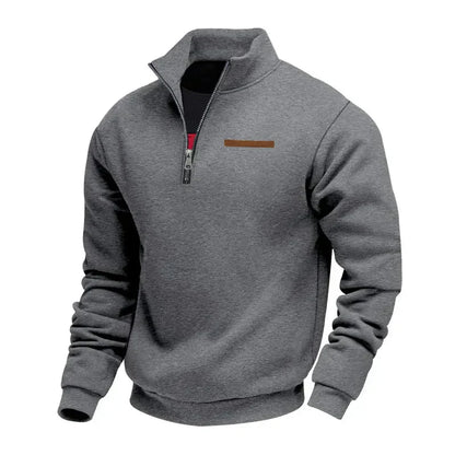 JAMES – LÄSSIGER PULLOVER MIT HALBEN REISSVERSCHLUSS