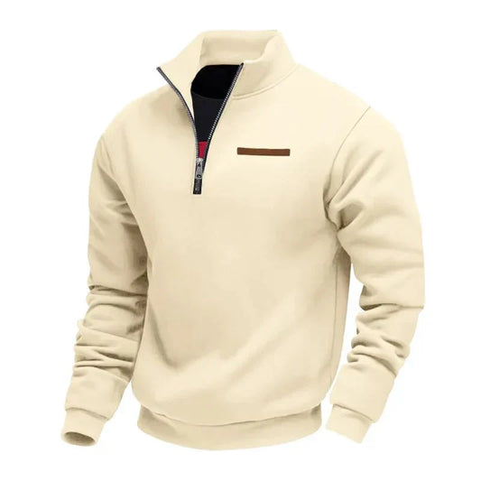 JAMES – LÄSSIGER PULLOVER MIT HALBEN REISSVERSCHLUSS
