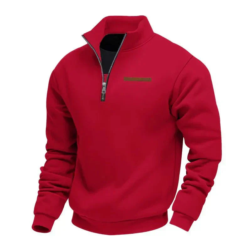 JAMES – LÄSSIGER PULLOVER MIT HALBEN REISSVERSCHLUSS