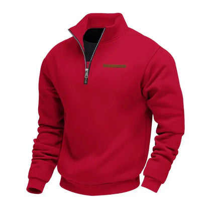JAMES – LÄSSIGER PULLOVER MIT HALBEN REISSVERSCHLUSS