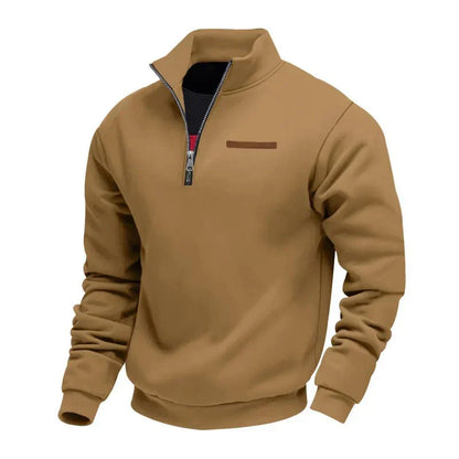 JAMES – LÄSSIGER PULLOVER MIT HALBEN REISSVERSCHLUSS